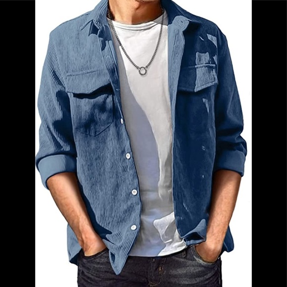 Other - New Mens Lightweight Corduroy Jacket Button Closure Multiple Sizes